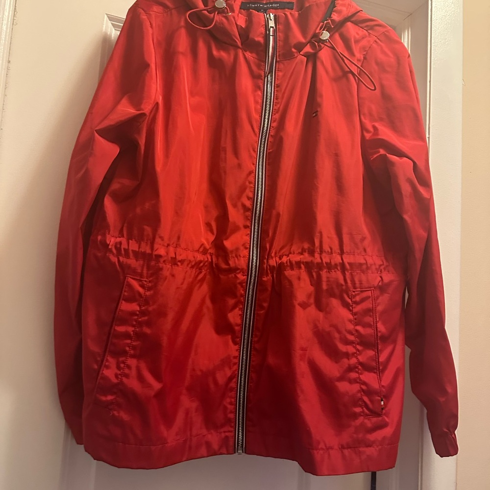 Tommy Hilfiger Red Hooded  Jacket women’s Medium